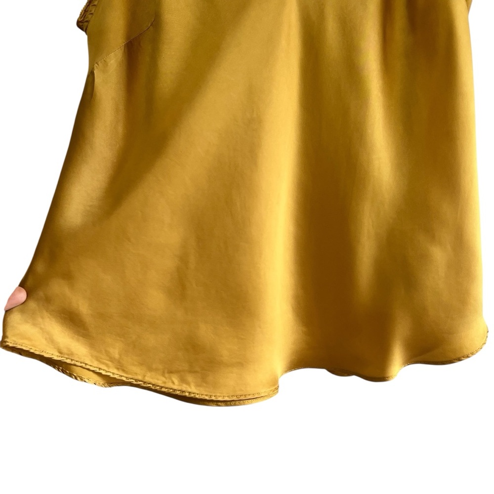 Wilfred Gold Satin Ruffle-Trim Cami - Picture 4 of 10